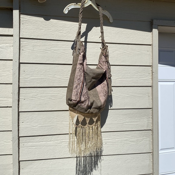 Free People Aztec leather fringe bag - Picture 4 of 5